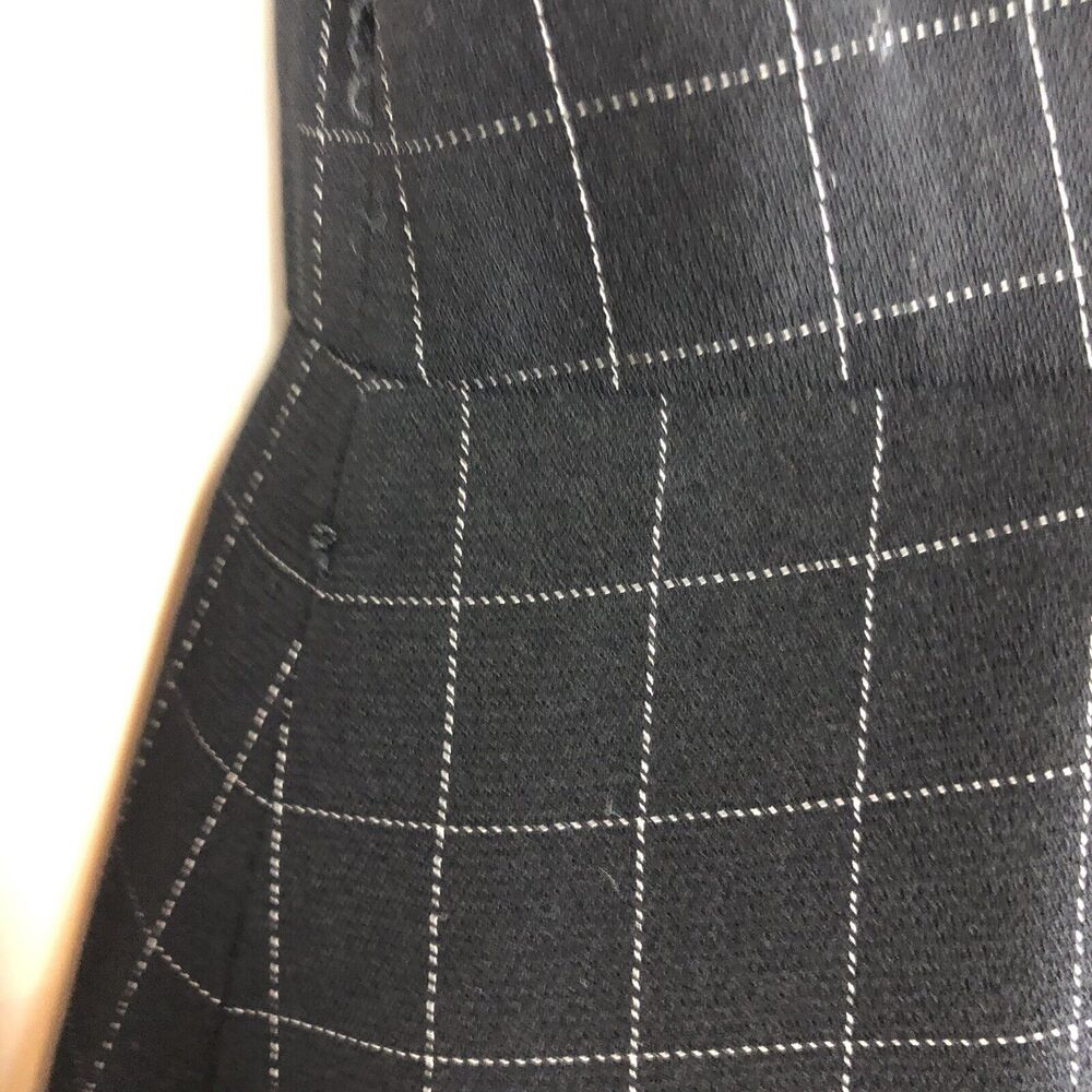 HUGO Buscati Windowpane Grid Sleeveless Blazer Dress Black Size 6 - Picture 4 of 8